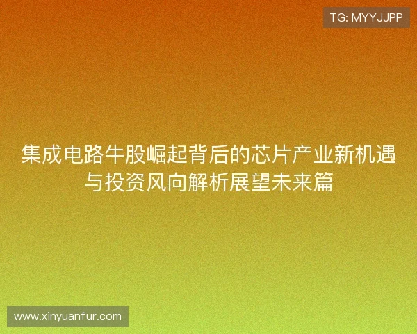 集成电路牛股崛起背后的芯片产业新机遇与投资风向解析展望未来篇 集成电路牛股崛起背后的芯片产业新机遇与投资风向解析展望未来篇